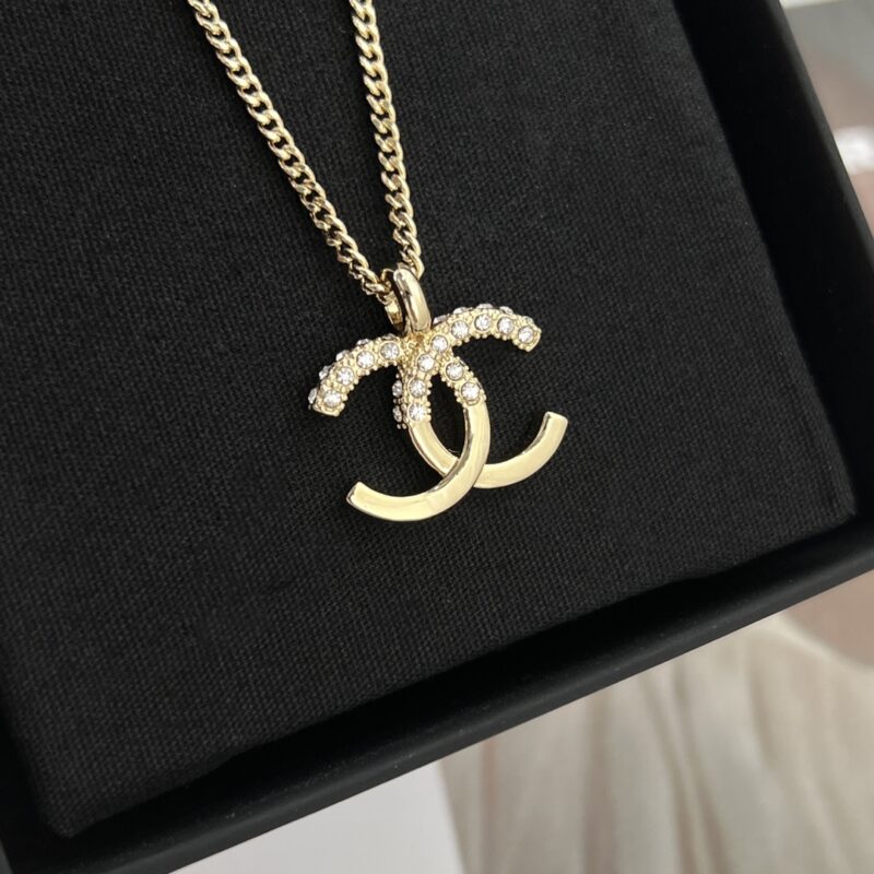 ☑️CHANEL香奈儿双c水钻拼接项链 - Image 7