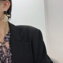 ☑️CHANEL香奈儿c2双c黑色方形耳钉耳环
