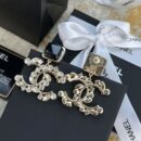 ☑️CHANEL香奈儿c2双c黑色方形耳钉耳环