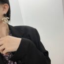 ☑️CHANEL香奈儿c2双c黑色方形耳钉耳环