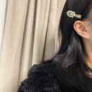 CHANEL香奈儿双c金色麦穗发夹发卡