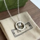 Gucci古驰情侣款双环项链