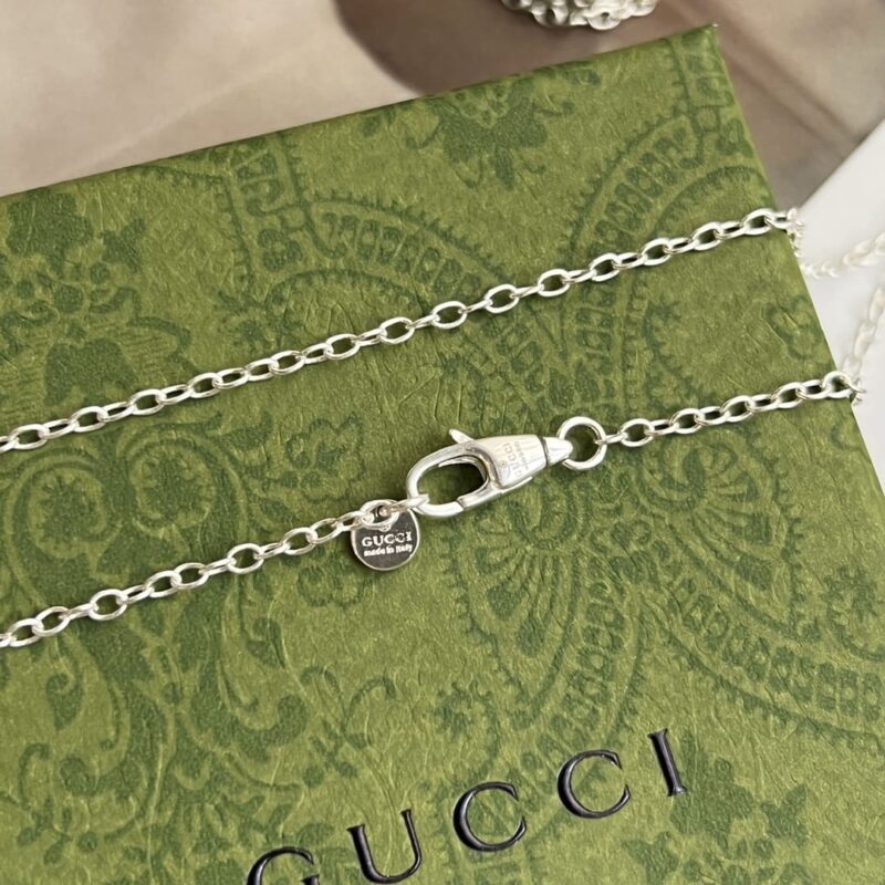Gucci古驰情侣款双环项链 - Image 9