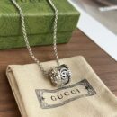 Gucci古驰情侣款双G圆环项链