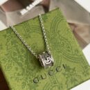 Gucci古驰情侣款双G圆环项链