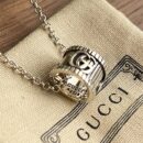 Gucci古驰情侣款双G圆环项链