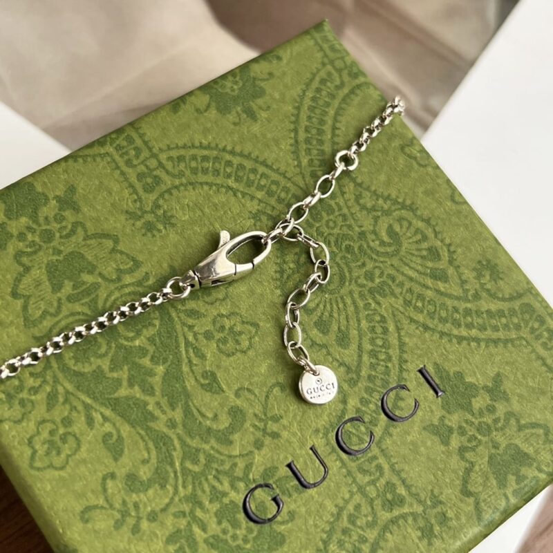 Gucci古驰情侣款双G圆环项链 - Image 9