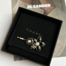 ☑️CHANEL香奈儿双c黑色花朵发夹发卡