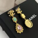☑️CHANEL香奈儿c3双c彩宝耳钉耳环