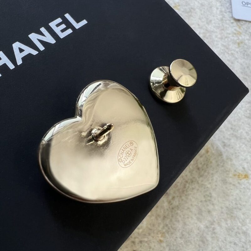 ☑️CHANEL香奈儿双c桃心爱心胸针 - Image 7