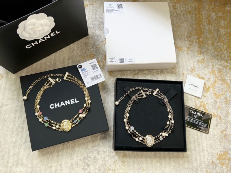 ☑️CHANEL香奈儿双c椭圆三层珍珠项链颈链 - Image 6