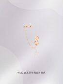 Qeelin麒麟 18系列玫瑰金葫芦耳夹耳钉