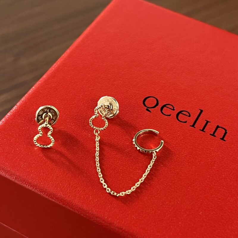 Qeelin麒麟 18系列玫瑰金葫芦耳夹耳钉 - Image 7