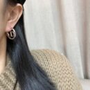 ☑️DIOR迪奥银色CD耳钉耳环