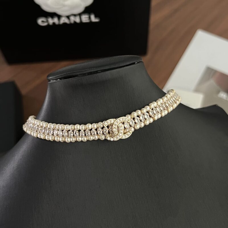 ☑️CHANEL香奈儿双c珍珠颈链项链 - Image 5