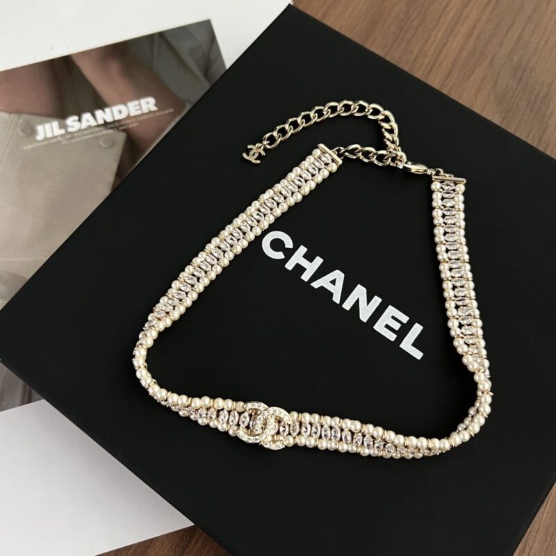 ☑️CHANEL香奈儿双c珍珠颈链项链 - Image 6