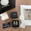 ☑️CHANEL香奈儿c2双c金色桃心爱心耳钉耳环