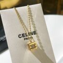 Celine赛琳金色水晶立方体项链 手链 耳钉耳环