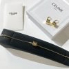 Celine赛琳金色水晶立方体项链 手链 耳钉耳环