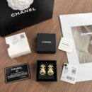 ☑️CHANEL香奈儿双c金色贝壳🐚耳钉耳环
