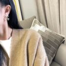 ☑️CHANEL香奈儿c1双c珍珠黑色茶花耳钉耳环