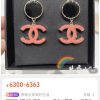 ☑️CHANEL香奈儿c2双c黑色圆形耳钉耳环