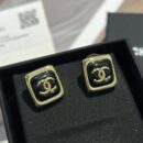 ☑️CHANEL香奈儿c1双c方形耳钉耳环
