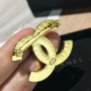 ☑️CHANEL香奈儿 双c琉璃花珐琅黑色胸针