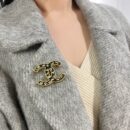 ☑️CHANEL香奈儿 双c琉璃花珐琅黑色胸针