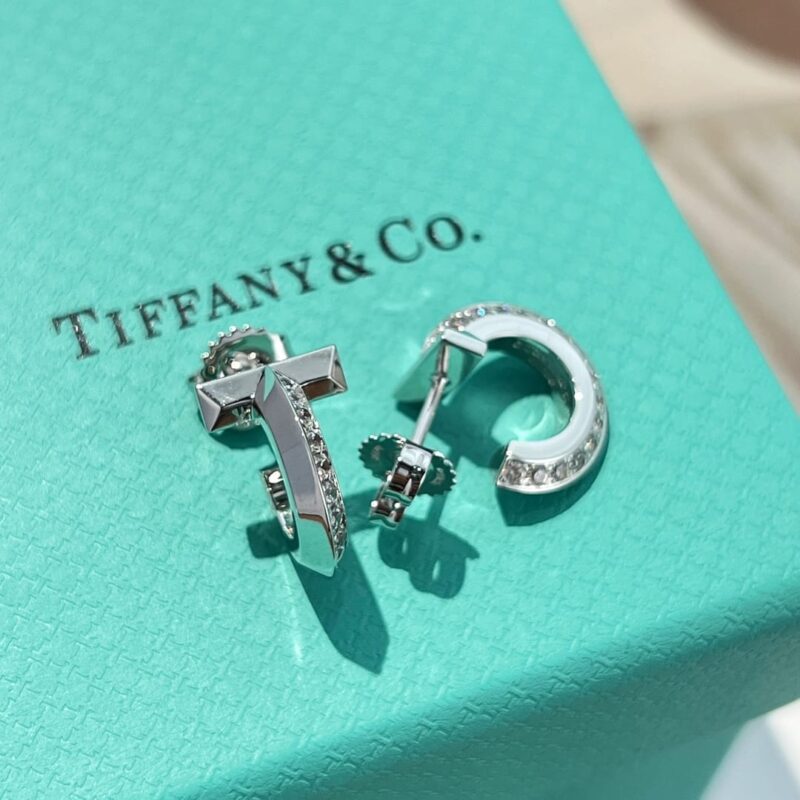 ☑️TIFFANY&Co.蒂芙尼T1圆形耳环耳钉 - Image 9