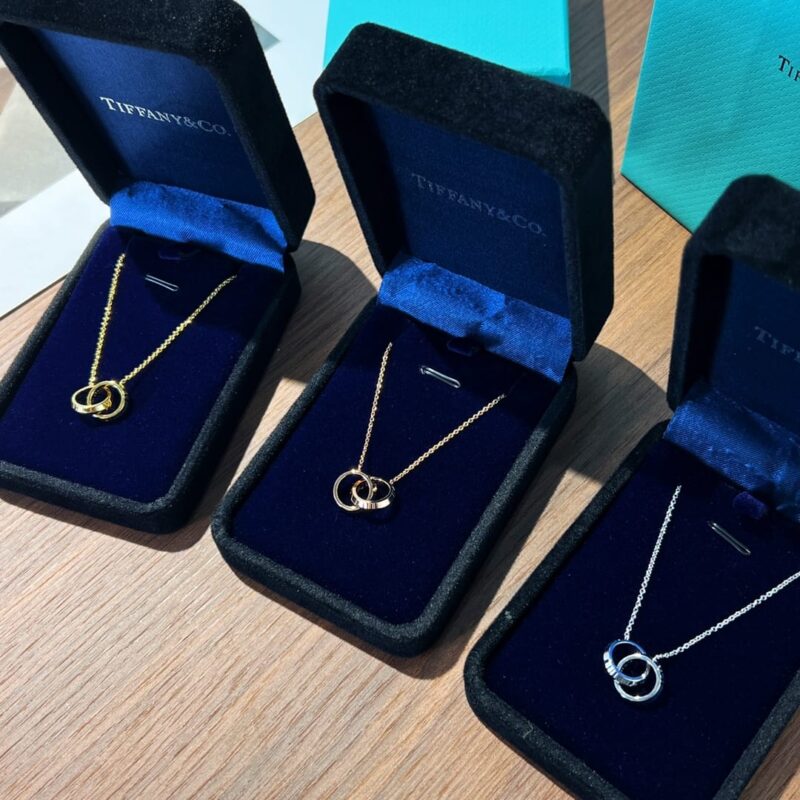 ☑️TIFFANY&Co.蒂芙尼X扣环双环圈形项链 - Image 7