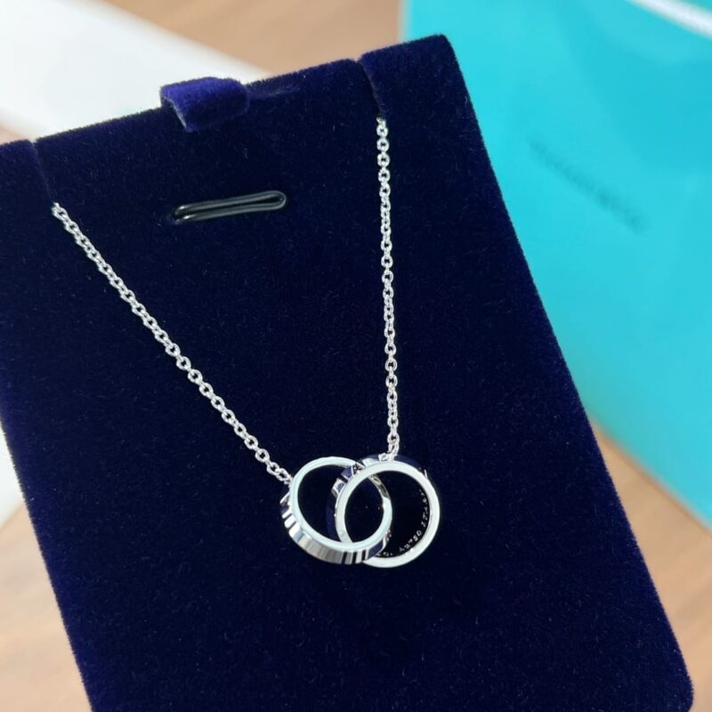 ☑️TIFFANY&Co.蒂芙尼X扣环双环圈形项链 - Image 8
