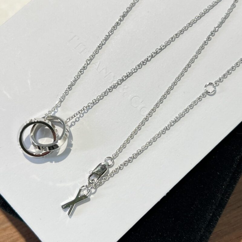 ☑️TIFFANY&Co.蒂芙尼X扣环双环圈形项链 - Image 12