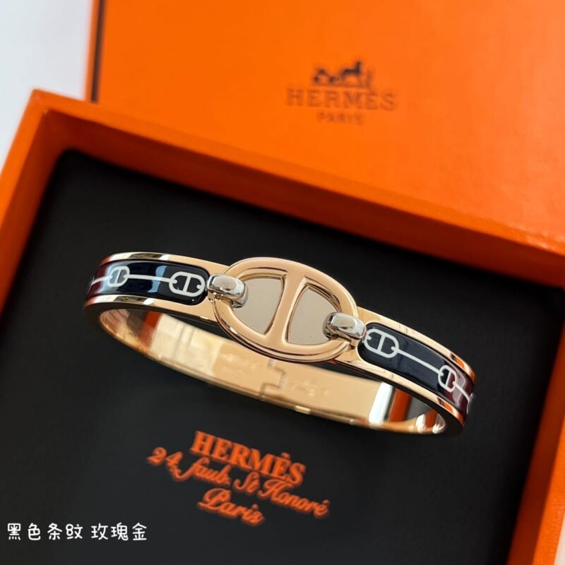 HERMES 爱马仕MINI CLIC CHAINE D’ANCRE BRACELET猪鼻手镯手环 - Image 15