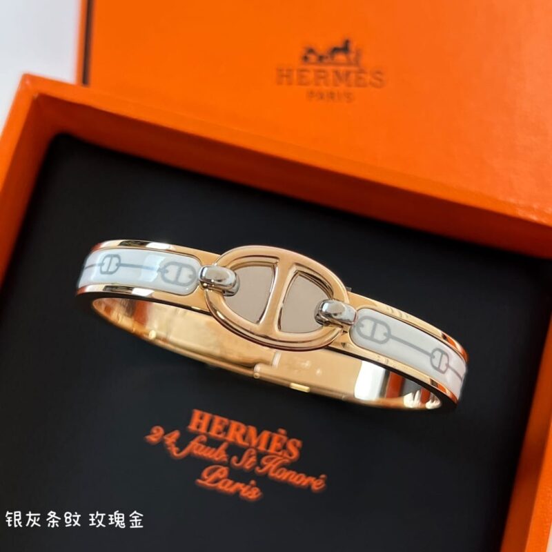 HERMES 爱马仕MINI CLIC CHAINE D’ANCRE BRACELET猪鼻手镯手环 - Image 18