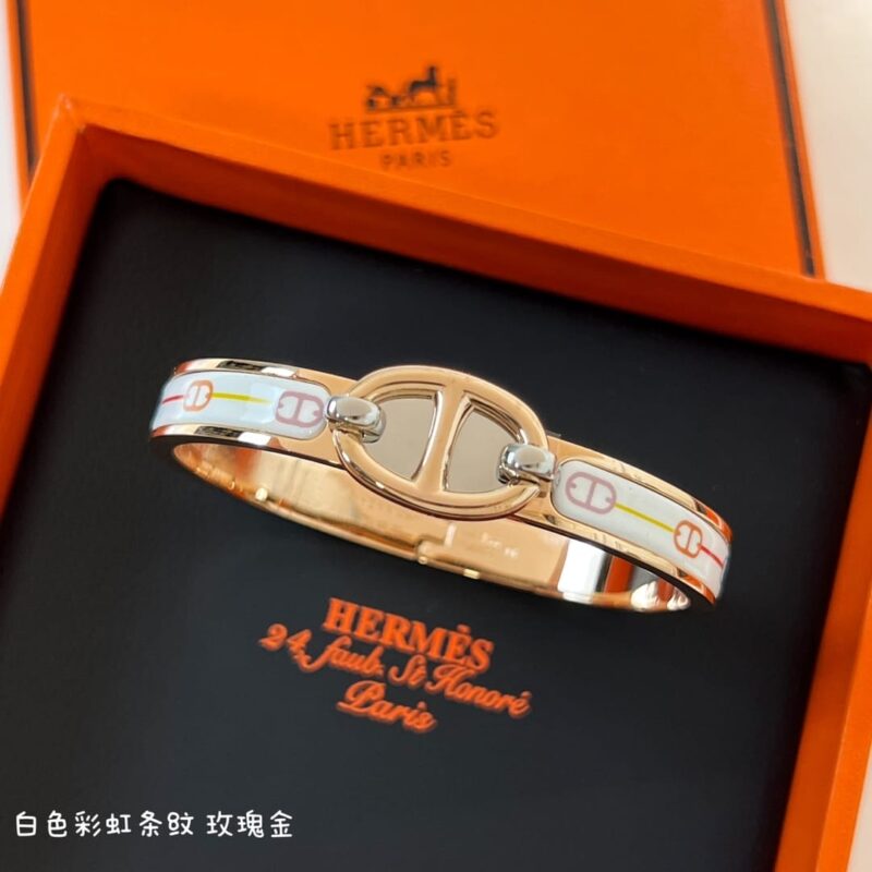 HERMES 爱马仕MINI CLIC CHAINE D’ANCRE BRACELET猪鼻手镯手环 - Image 30