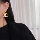 ☑️CHANEL香奈儿c2双c渐变粉耳钉耳环