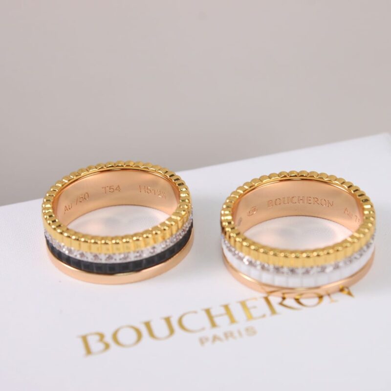 BOUCHERON/宝诗龙Quatre Classique戒指 鹿晗同款 陶瓷戒指 - Image 7