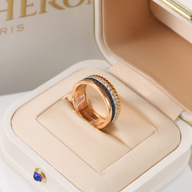 BOUCHERON/宝诗龙Quatre Classique戒指 鹿晗同款 陶瓷戒指 - Image 9