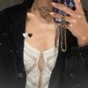 ☑️CHANEL香奈儿双c金色桃心爱心项链