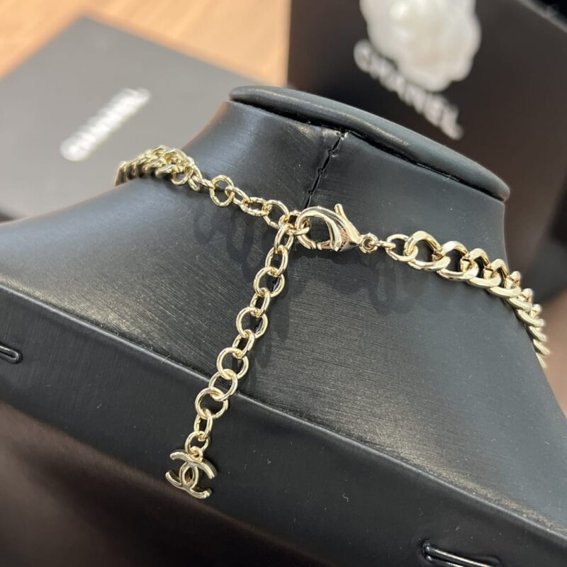 ☑️CHANEL香奈儿双c金色桃心爱心项链 - Image 10