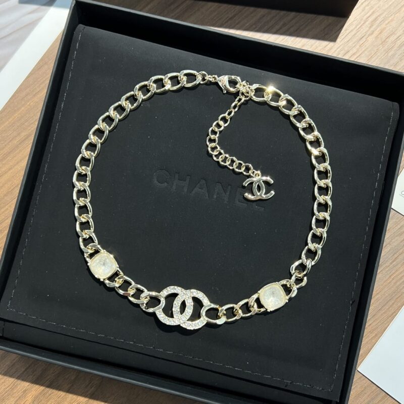 ☑️CHANEL香奈儿双c金色项链 - Image 2