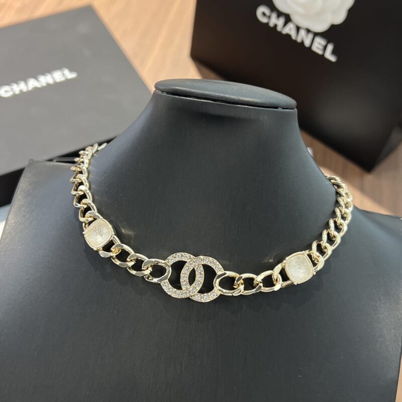 ☑️CHANEL香奈儿双c金色项链 - Image 6