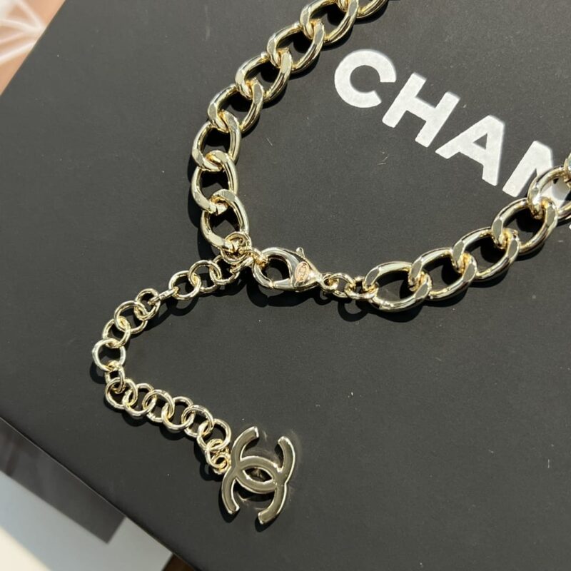 ☑️CHANEL香奈儿双c金色项链 - Image 10