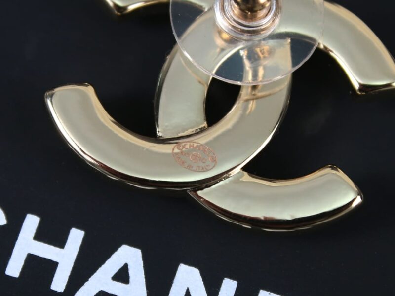 ☑️CHANEL香奈儿c1双c黑白耳钉耳环 - Image 10