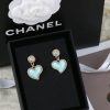 ☑️CHANEL香奈儿c2双c桃心爱心耳钉耳环