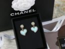 ☑️CHANEL香奈儿c2双c桃心爱心耳钉耳环