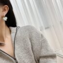 ☑️CHANEL香奈儿c2双c桃心爱心耳钉耳环