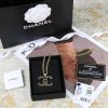 ☑️CHANEL香奈儿双c黑色珐琅项链