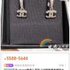 ☑️CHANEL香奈儿c2双c满钻耳钉耳环
